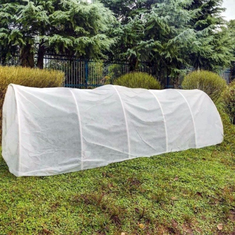 Rectangular greenhouse frost cover for plants