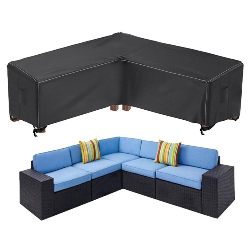 Patio V-Shaped Sectional Sofa Cover