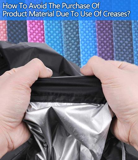 How to avoid the purchase of product material due to use of creases？