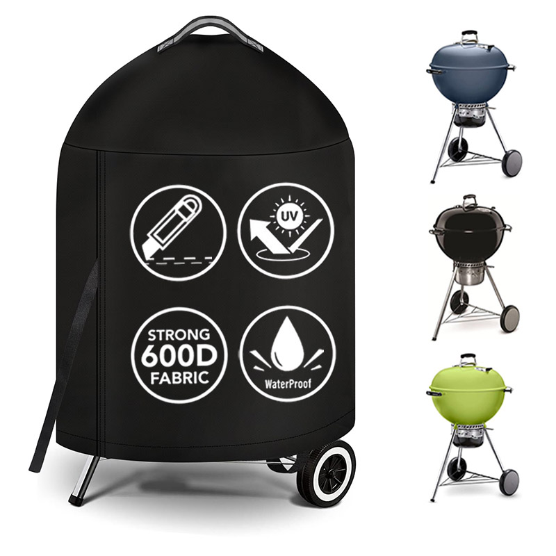 Heavy Duty Waterproof BBQ Cover for 22 Inch Charcoal Kettle Grills