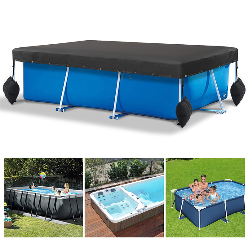 Rectangular pool cover