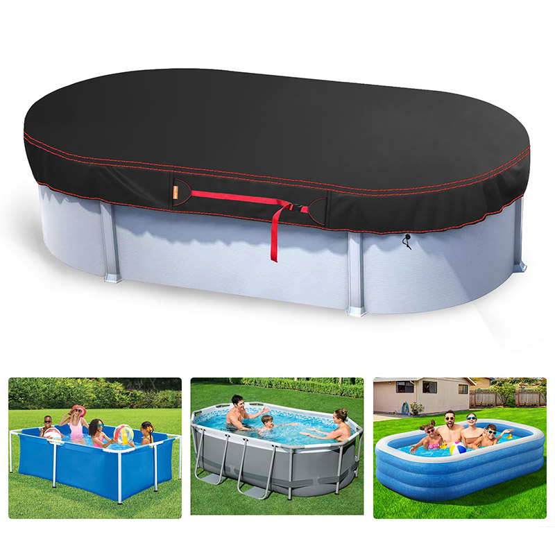 Oval pool cover